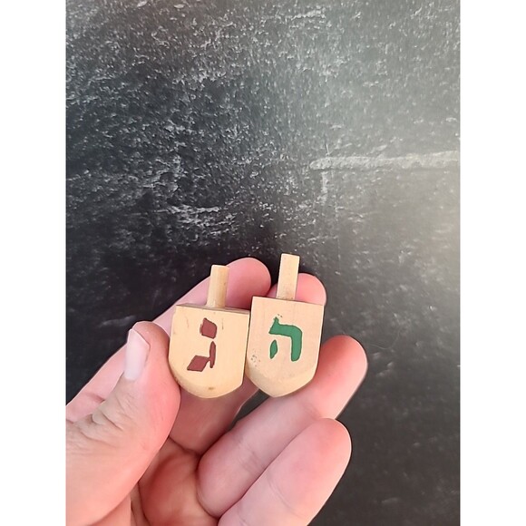 Wooden Dreidels USED - Picture 2 of 10